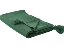 Sengetæppe LINDULA Bomuld 200 x 220 cm Grøn