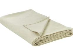 Sengetæppe MARAKA Bomuld 150 x 200 cm Lys Beige
