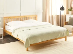Sengetæppe MARAKA Bomuld 150 x 200 cm Lys Beige