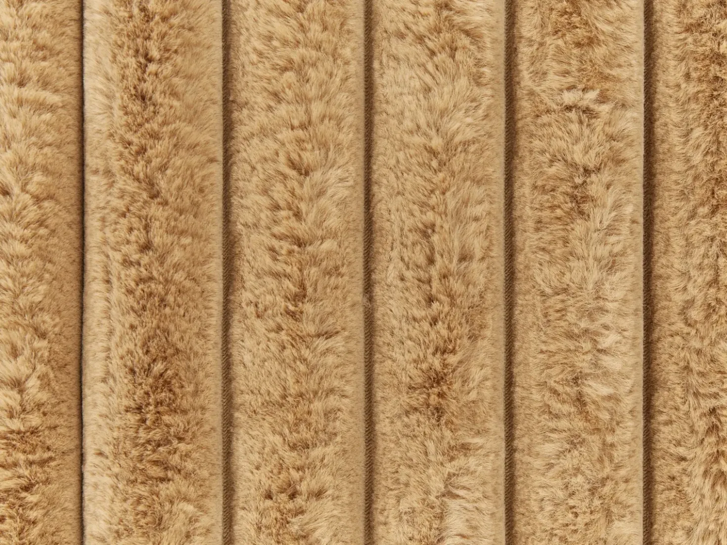 Sengetæppe RAKYA Kunstig pels 200 x 220 cm Lysebrun