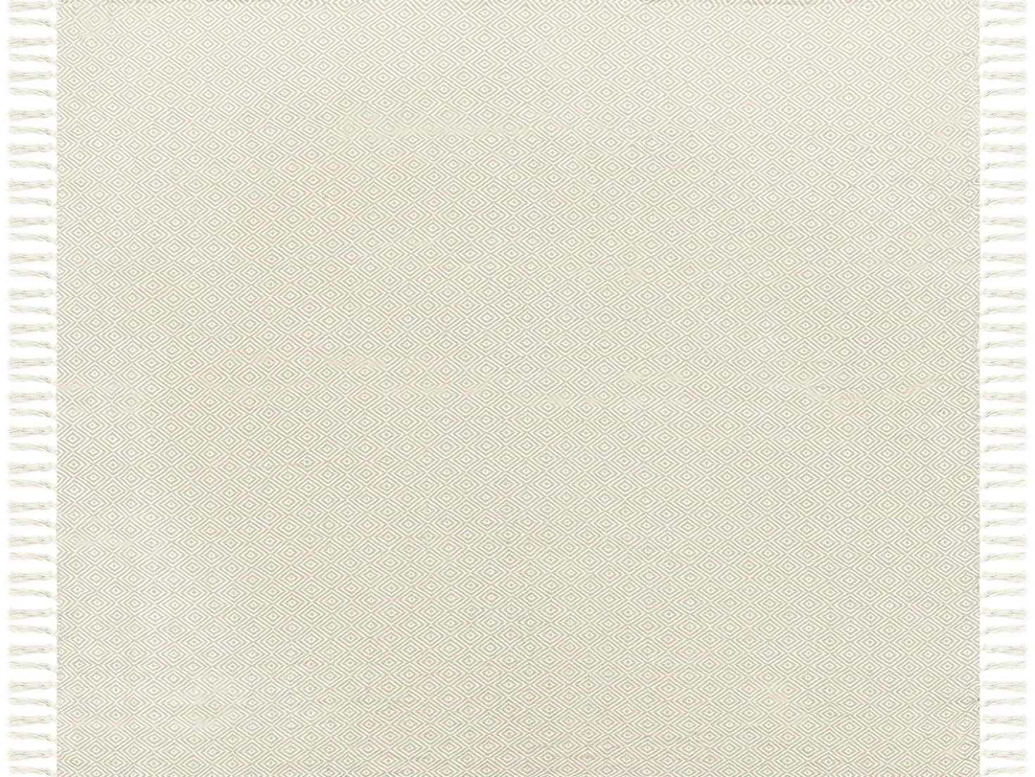 Sengetæppe TOUTLI Bomuld 220 x 240 cm Lys Beige