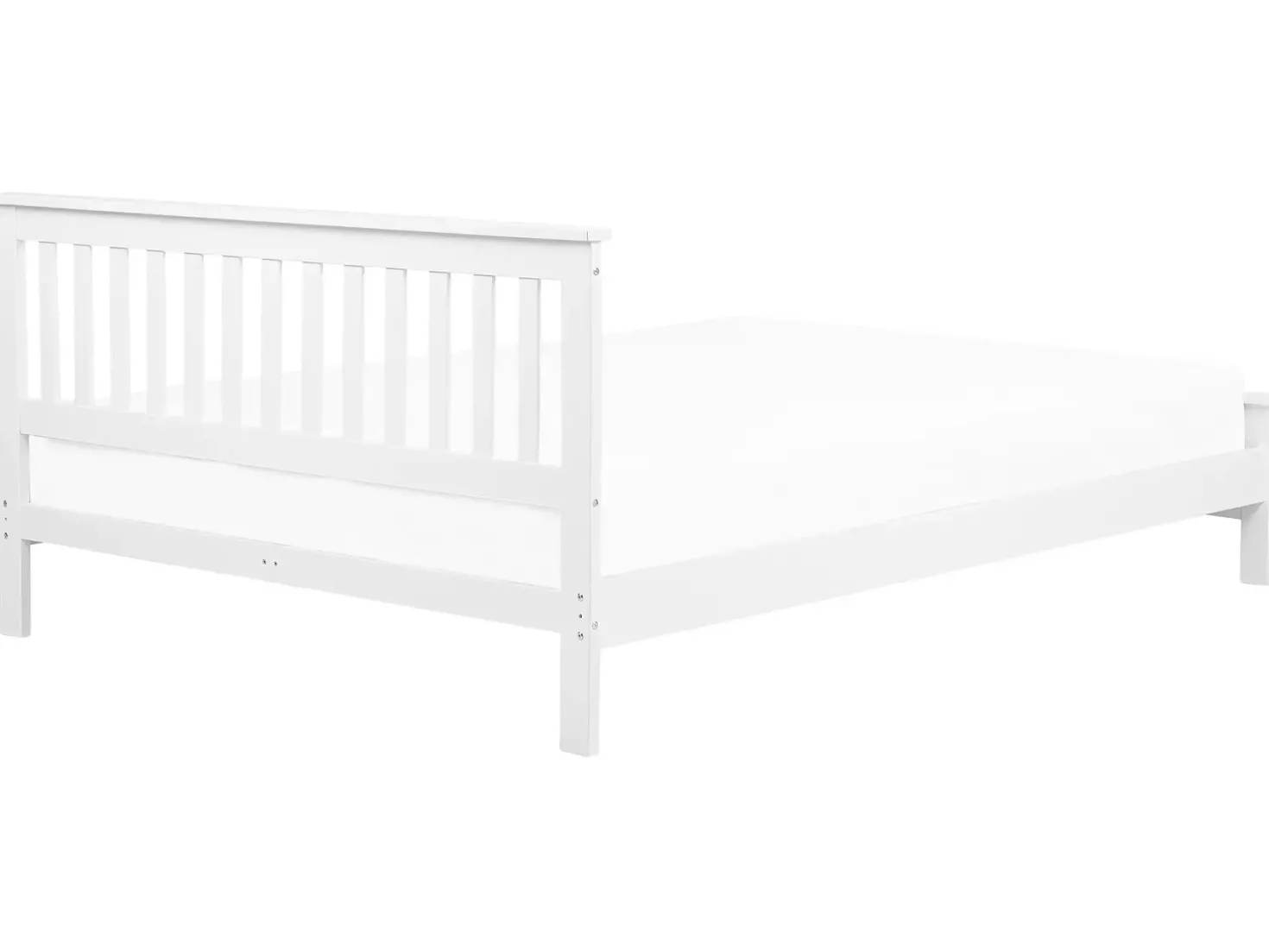 Seng Fyretræ MAYENNE 180 x 200 cm Hvid