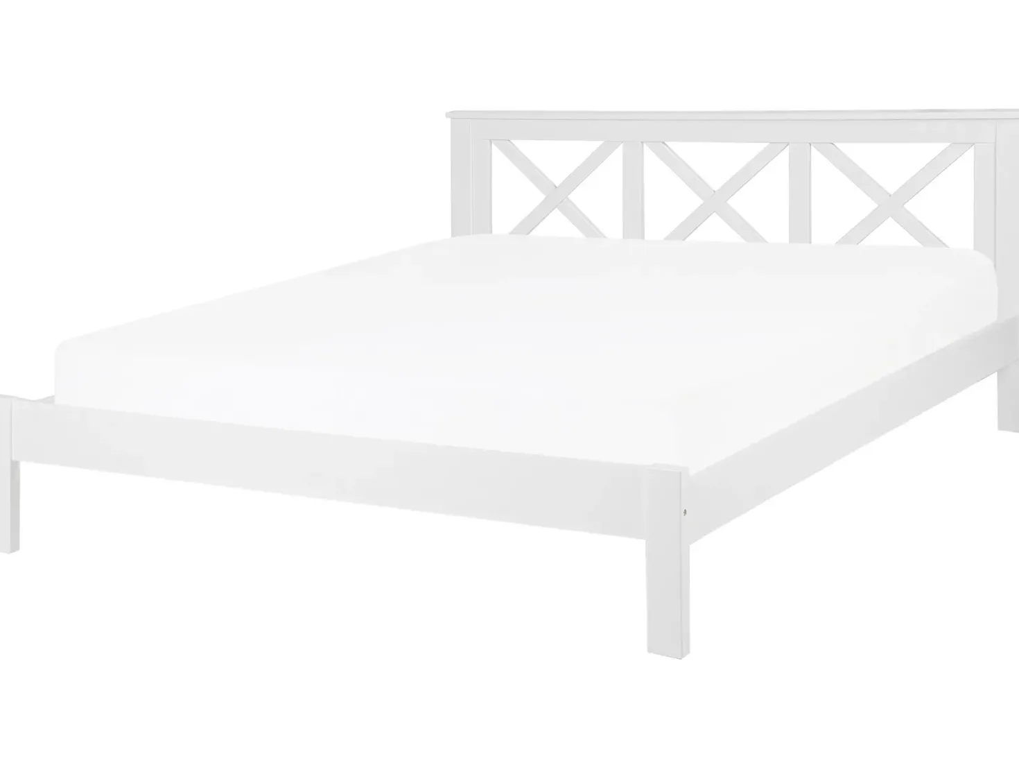 Seng Fyretræ TANNAY 180 x 200 cm Hvid