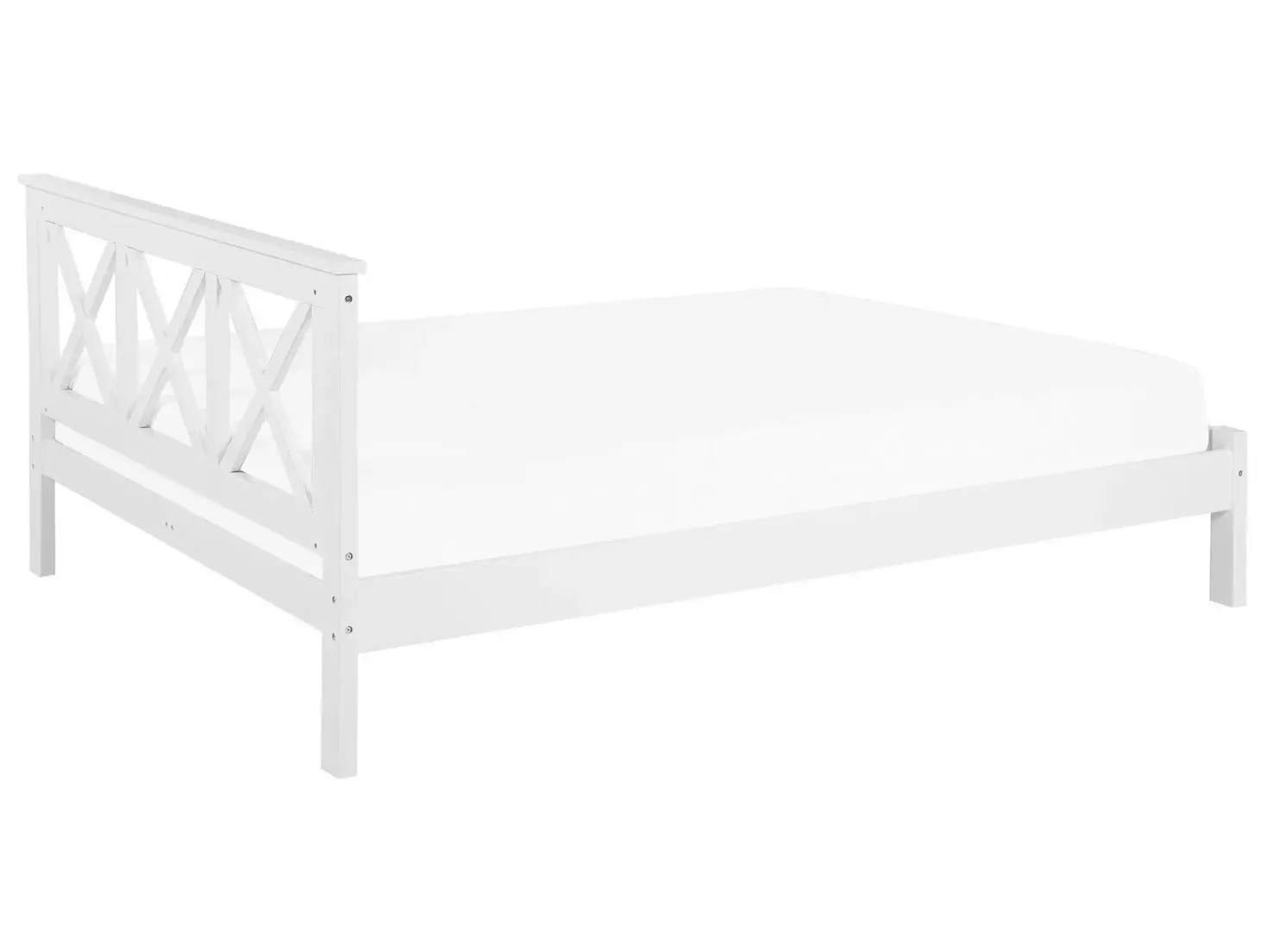 Seng Fyretræ TANNAY 180 x 200 cm Hvid