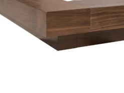Seng med LED Boucle ZEN 180 x 200 cm LED Brun ask