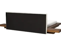 Seng med LED Boucle ZEN 180 x 200 cm LED Brun ask