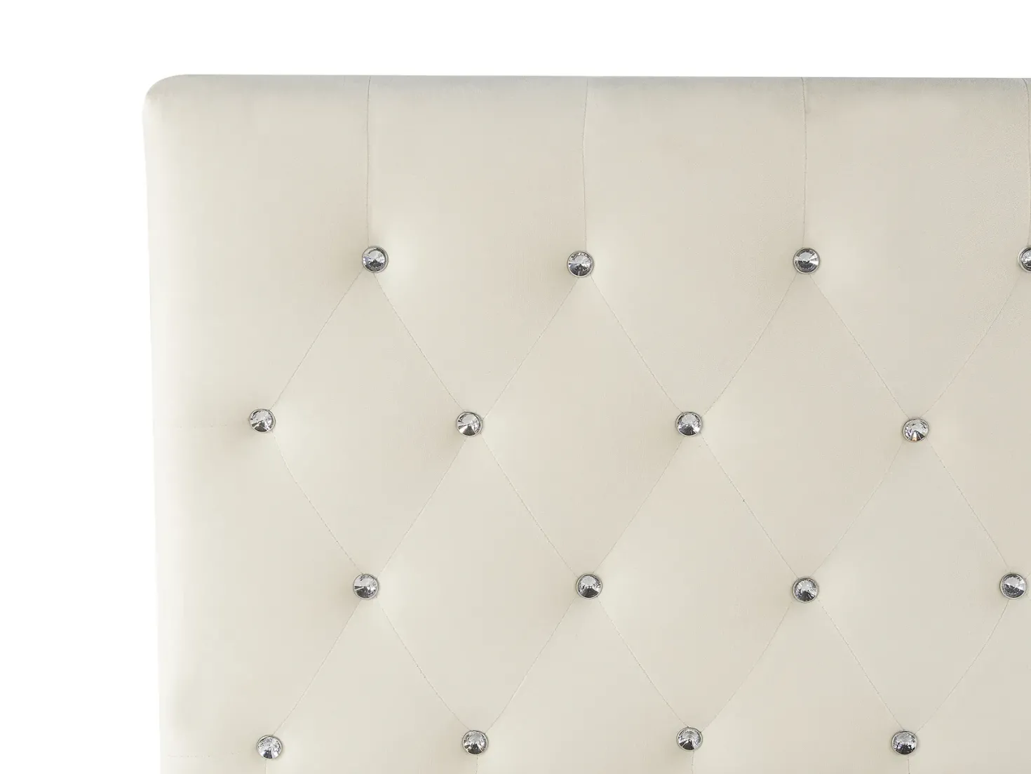Seng med opbevaring AMIENS Velour Lys Beige 180 x 200 cm