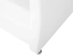 Seng med opbevaring Kunstlæder METZ 90 x 200 cm Hvid