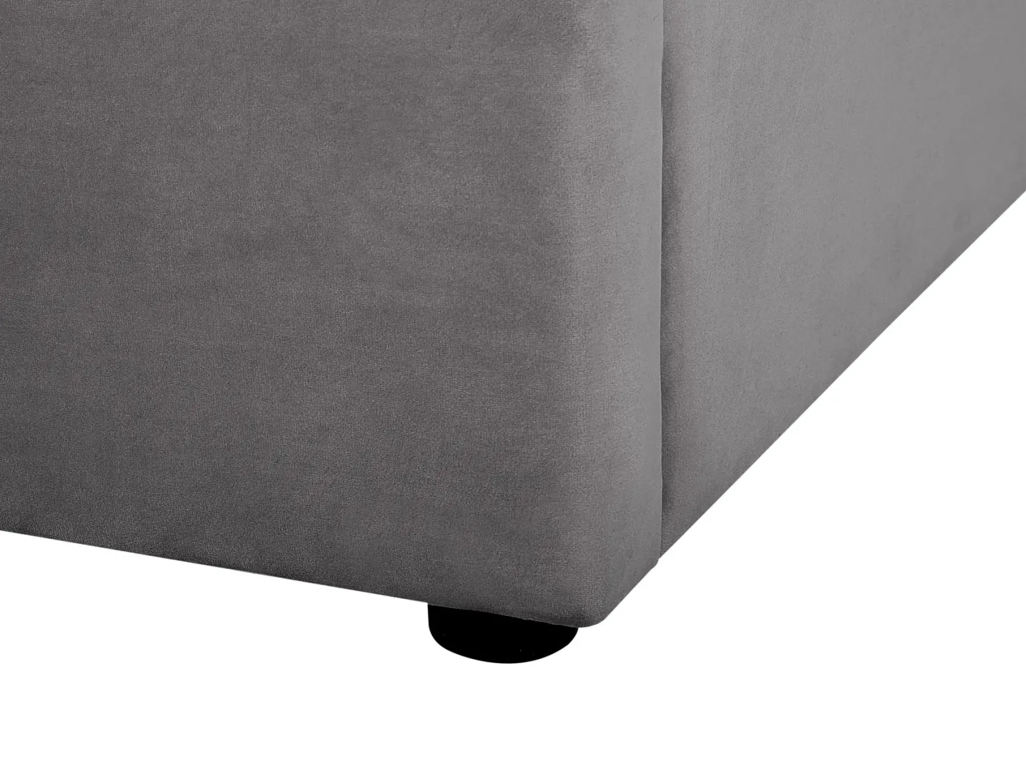 Seng med opbevaring LUBBON Velour Grå 180 x 200 cm