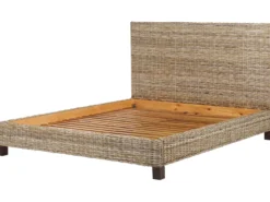 Seng Rattan SALBRIS 180 x 200 cm Naturlig