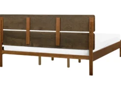 Seng Træ BOISSET 180 x 200 cm Mørkebrun