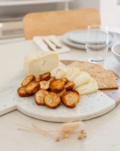 Serveringsbakke ACHARNES Sten Hvid marmor