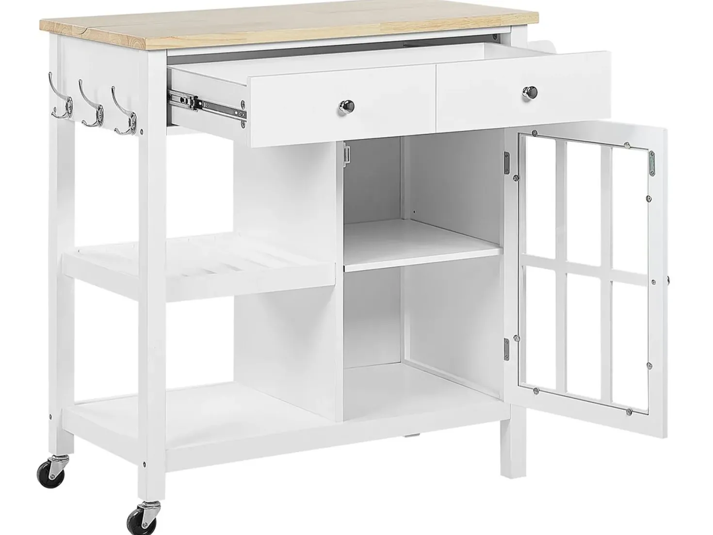 Serveringsvogn GENOA Hvid