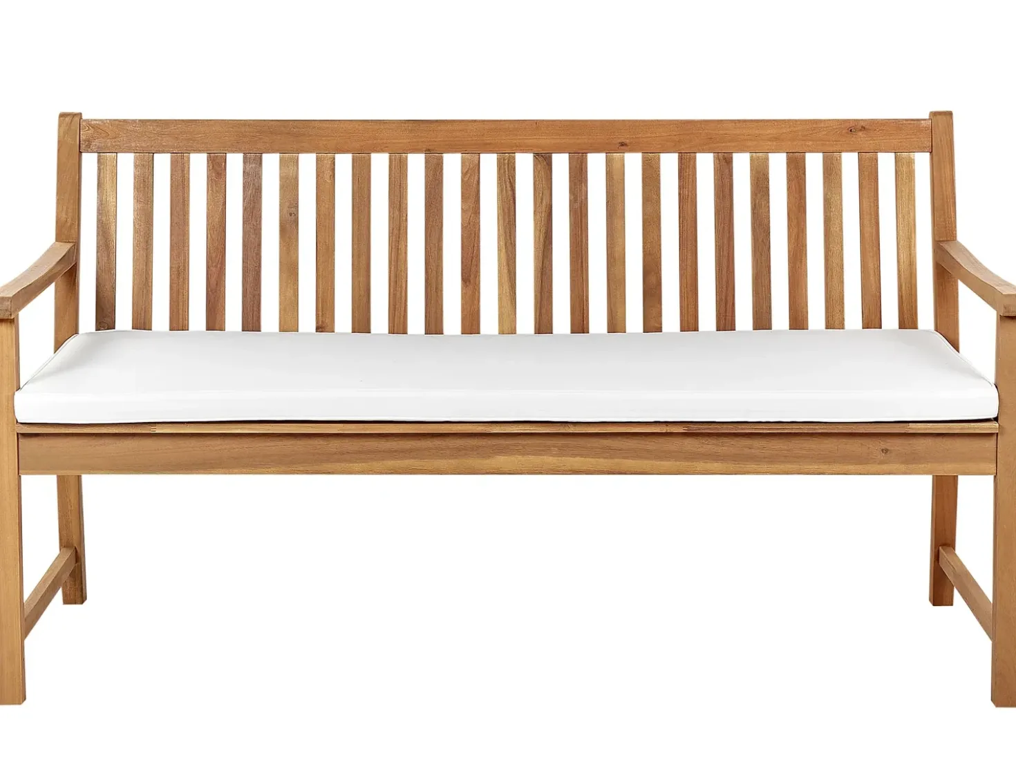 Siddehynde til bænk VIVARA 152 x 54 cm Cremehvid