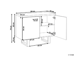 Skab TIMBER Mørkebrun