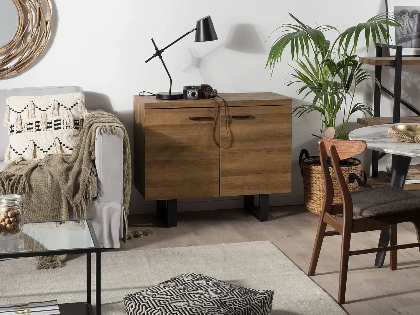 Skab TIMBER Mørkebrun