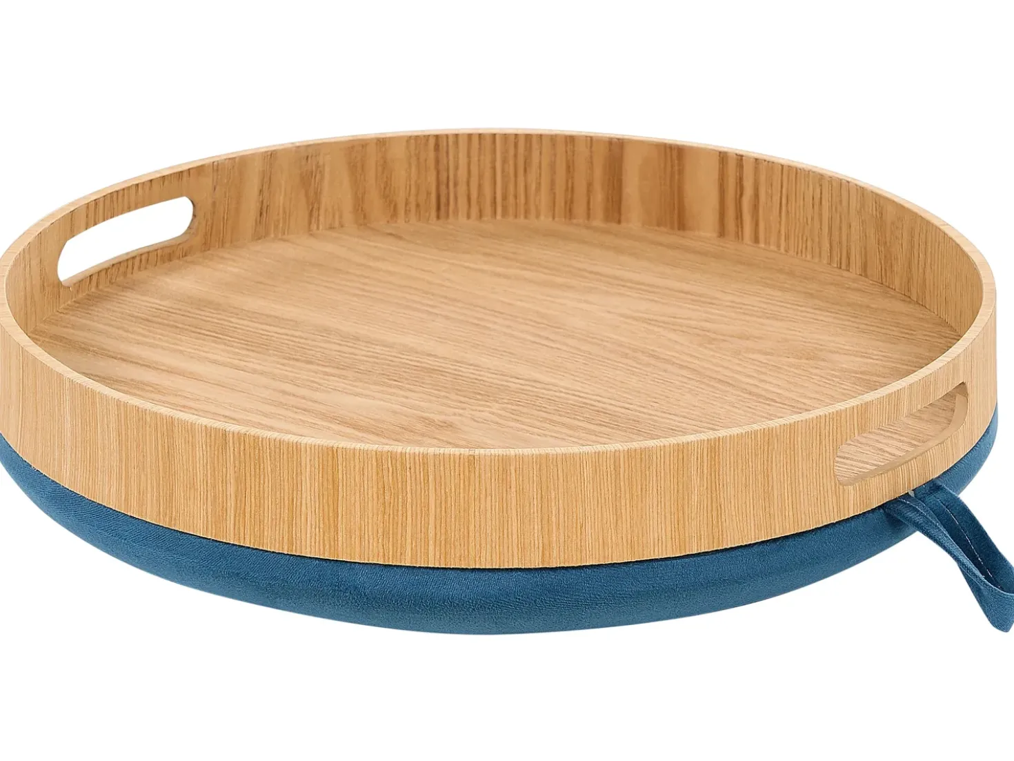 Skammel med opbevaring NEELY Velour Navy Blå