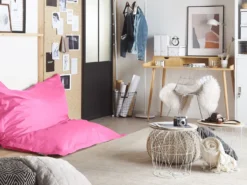 Sækkestol 300 L FUZZY 140 cm 180 cm Fuchsia