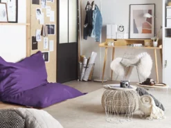 Sækkestol 300 L FUZZY 140 cm 180 cm Lilla