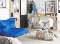 Sækkestol 300 L FUZZY 140 cm 180 cm Mørkeblå