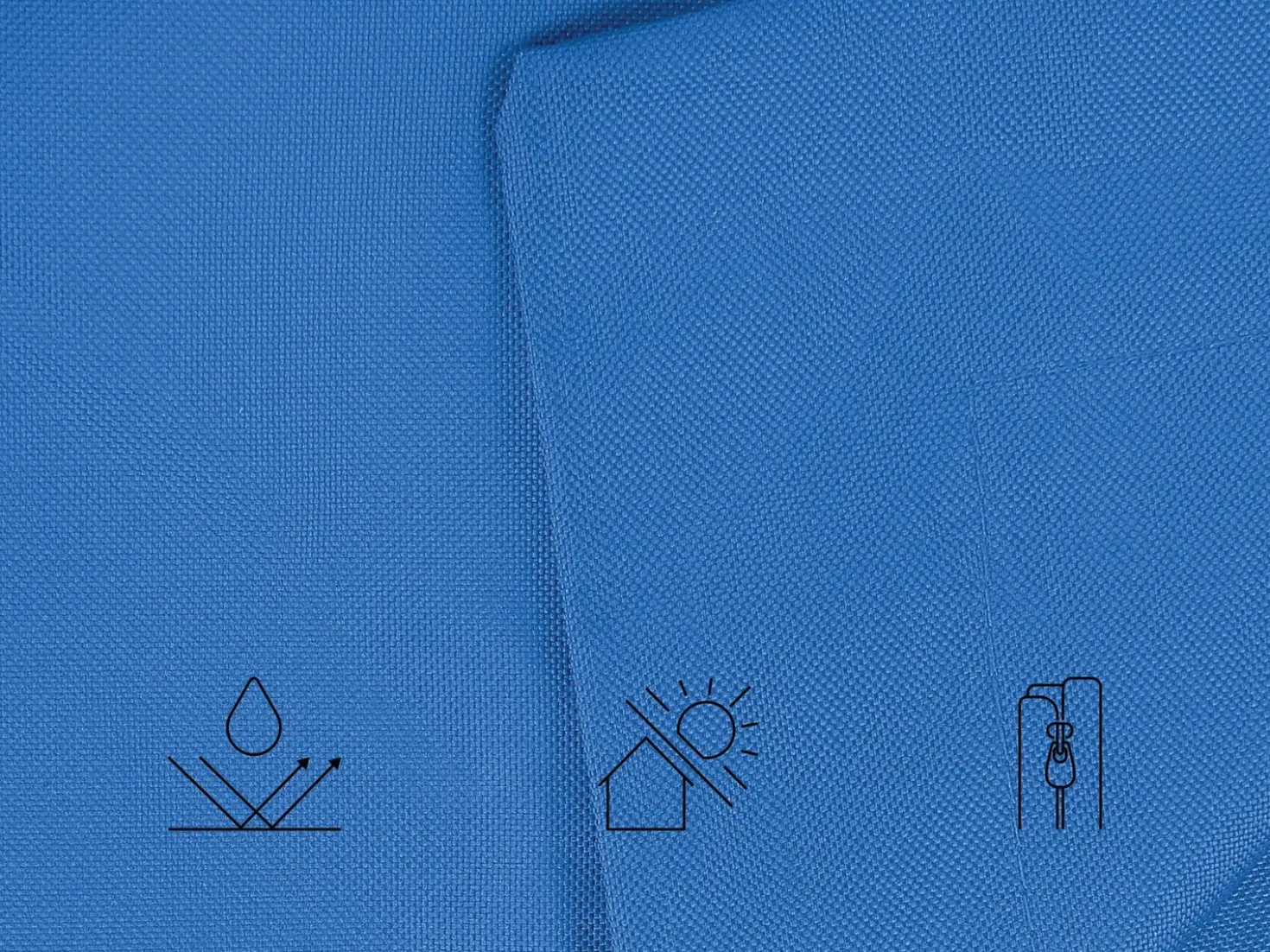 Sækkestol 300 L FUZZY 140 cm 180 cm Mørkeblå
