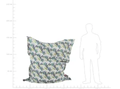 Sækkestol 300 L FUZZY 140 cm 180 cm Multifarvet