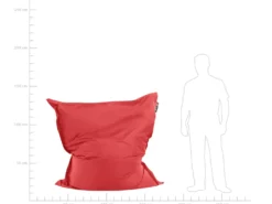 Sækkestol 300 L FUZZY 140 cm 180 cm Rød