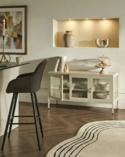 Skænk GLEORA Metal Lys Beige