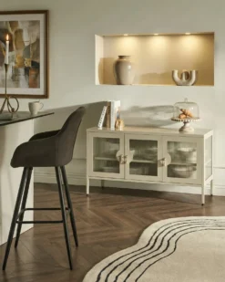 Skænk GLEORA Metal Lys Beige