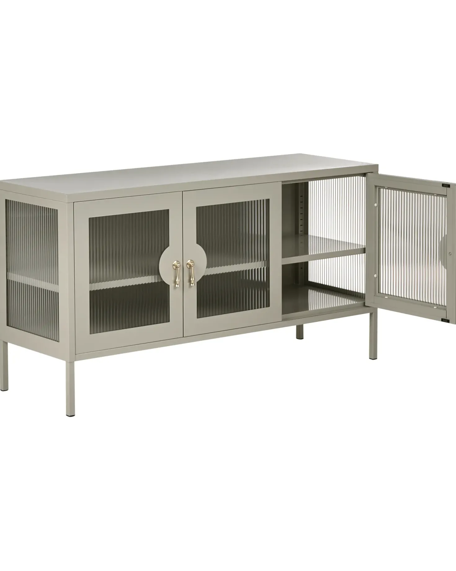 Skænk GLEORA Metal Lys Beige