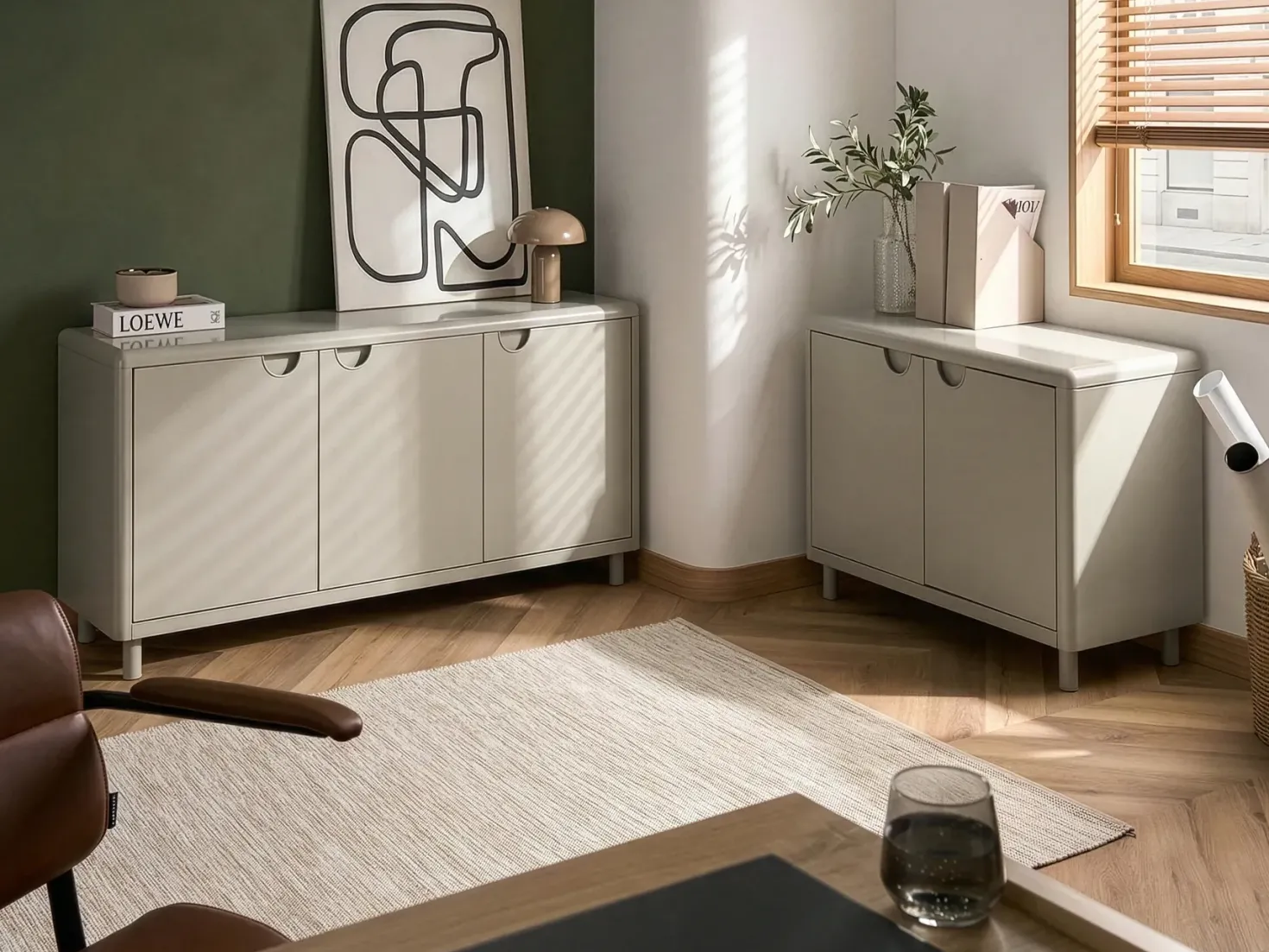 Skænk KORVO Lys Beige