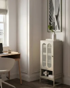 Skænk SOLETTA Metal Lys Beige