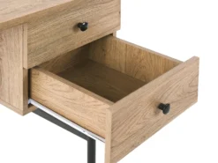 Skrivebord ABILEN Lysebrun 120 cm 60 cm med skuffer