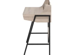Skrivebord BROXTON Lysebrun 77 cm 46 cm med skuffer