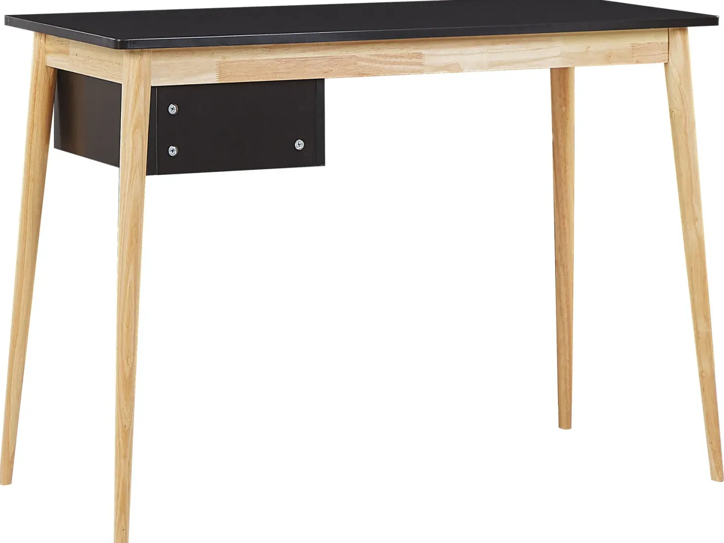 Skrivebord EBEME Sort 106 cm 48 cm med opbevaring