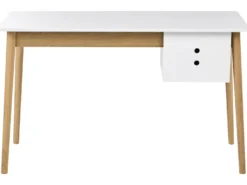 Skrivebord FENESTRA Lysebrun/hvid 120 cm 50 cm
