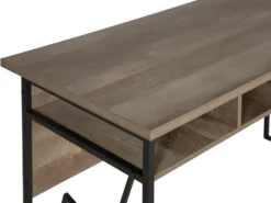 Skrivebord FORRES Brun/sort 120 cm 60 cm