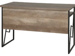 Skrivebord FORRES Brun/sort 120 cm 60 cm