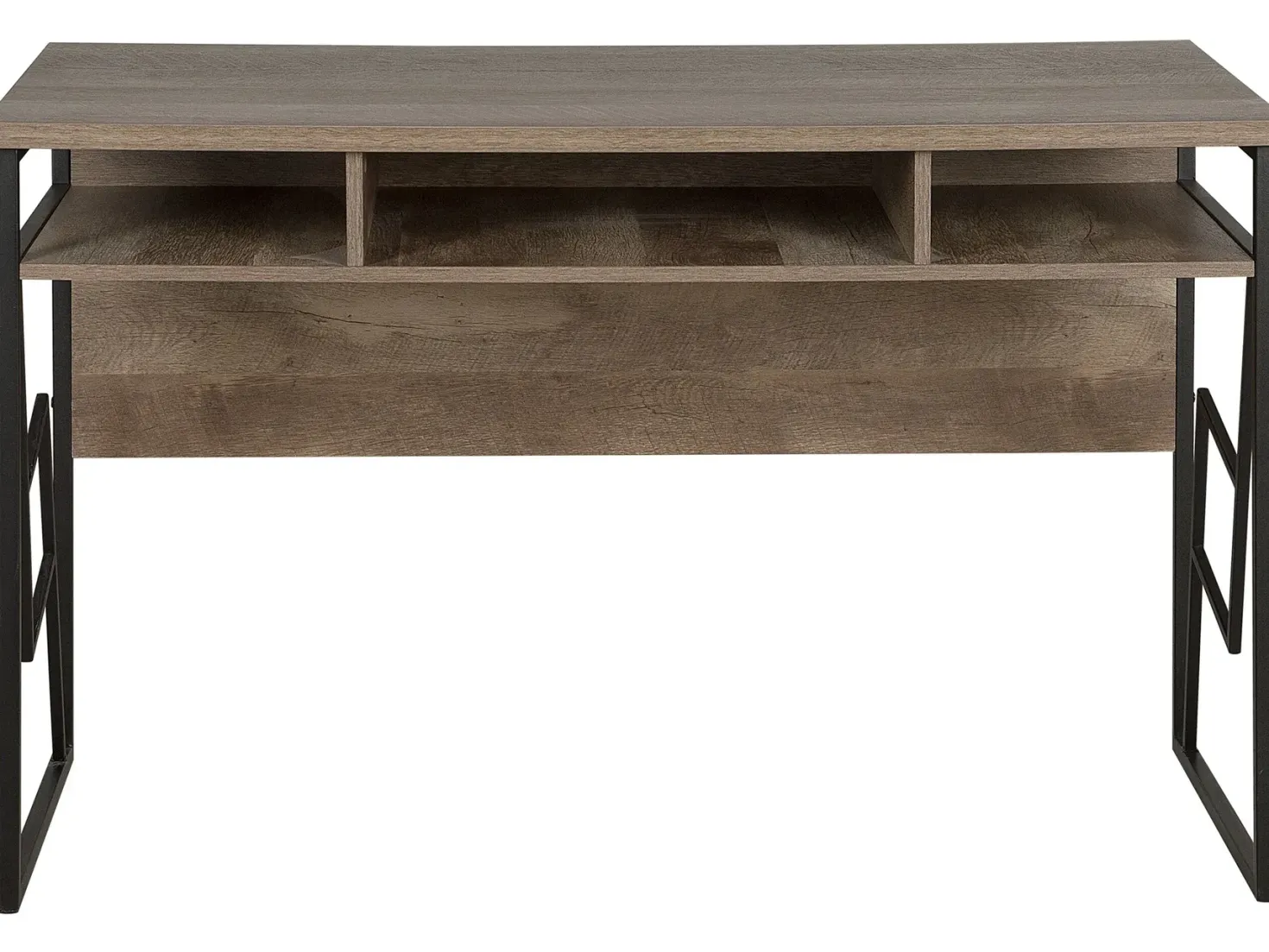 Skrivebord FORRES Brun/sort 120 cm 60 cm