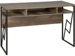 Skrivebord FORRES Brun/sort 120 cm 60 cm