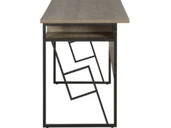Skrivebord FORRES Brun/sort 120 cm 60 cm