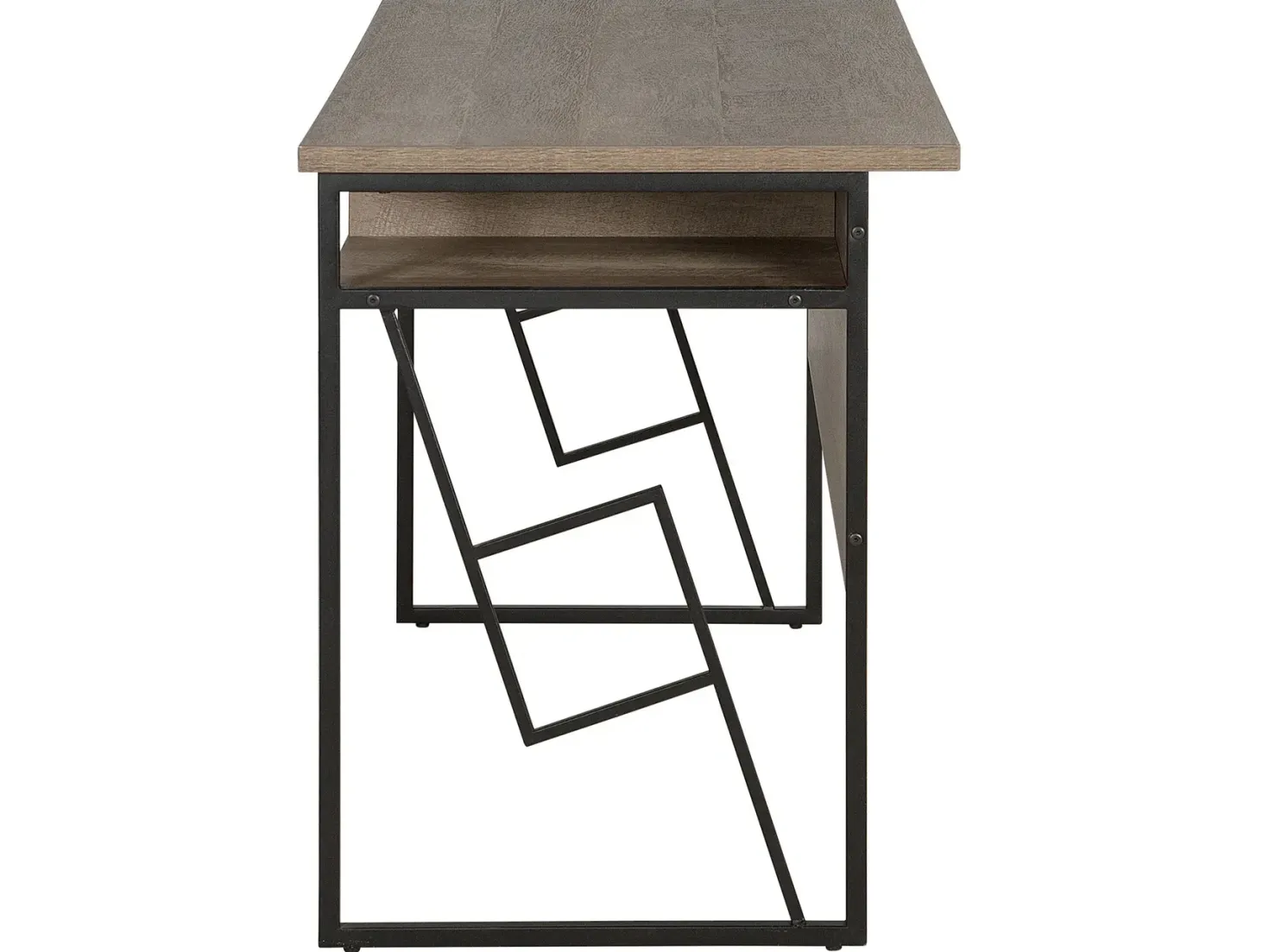 Skrivebord FORRES Brun/sort 120 cm 60 cm