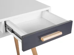 Skrivebord FRISCO Grå 120 cm 45 cm med skuffer