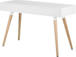 Skrivebord FRISCO Grå 120 cm 45 cm med skuffer