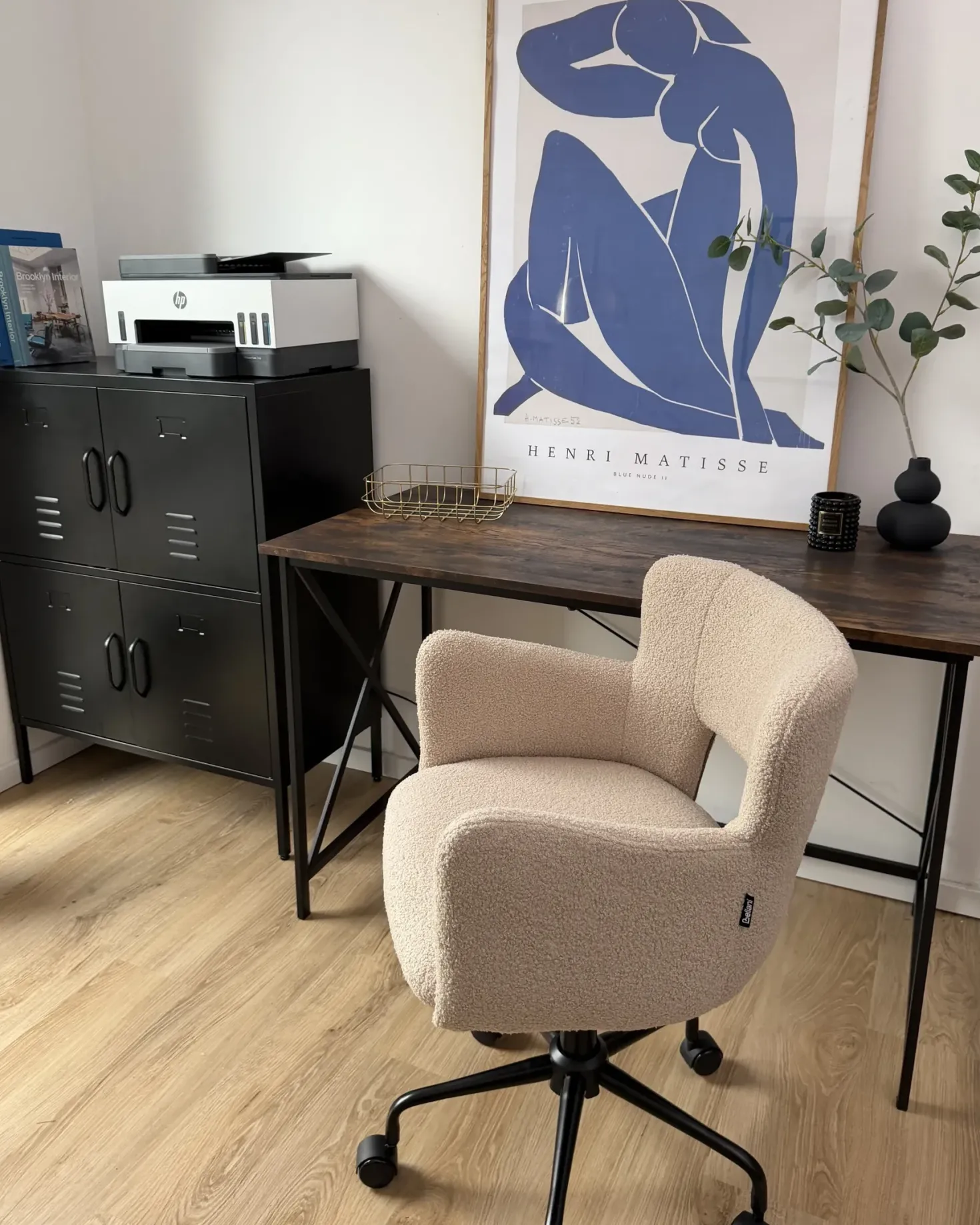 Skrivebord FUTON Mørkebrun 115 cm 60 cm
