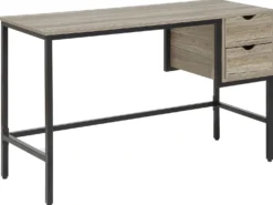 Skrivebord GRANT Lysebrun 120 cm 48 cm med skuffer