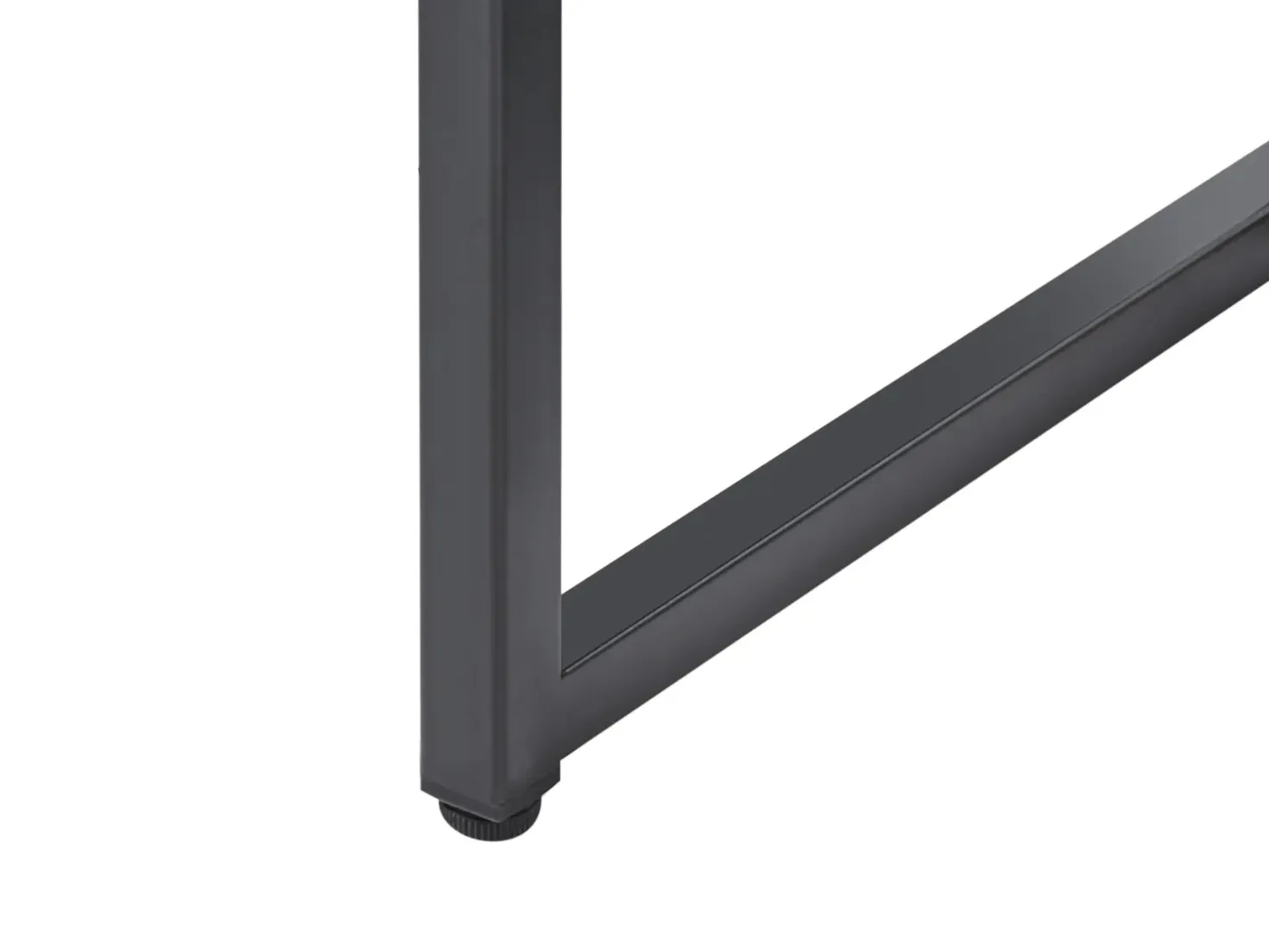 Skrivebord HARJO Sort 100 cm 50 cm med opbevaring