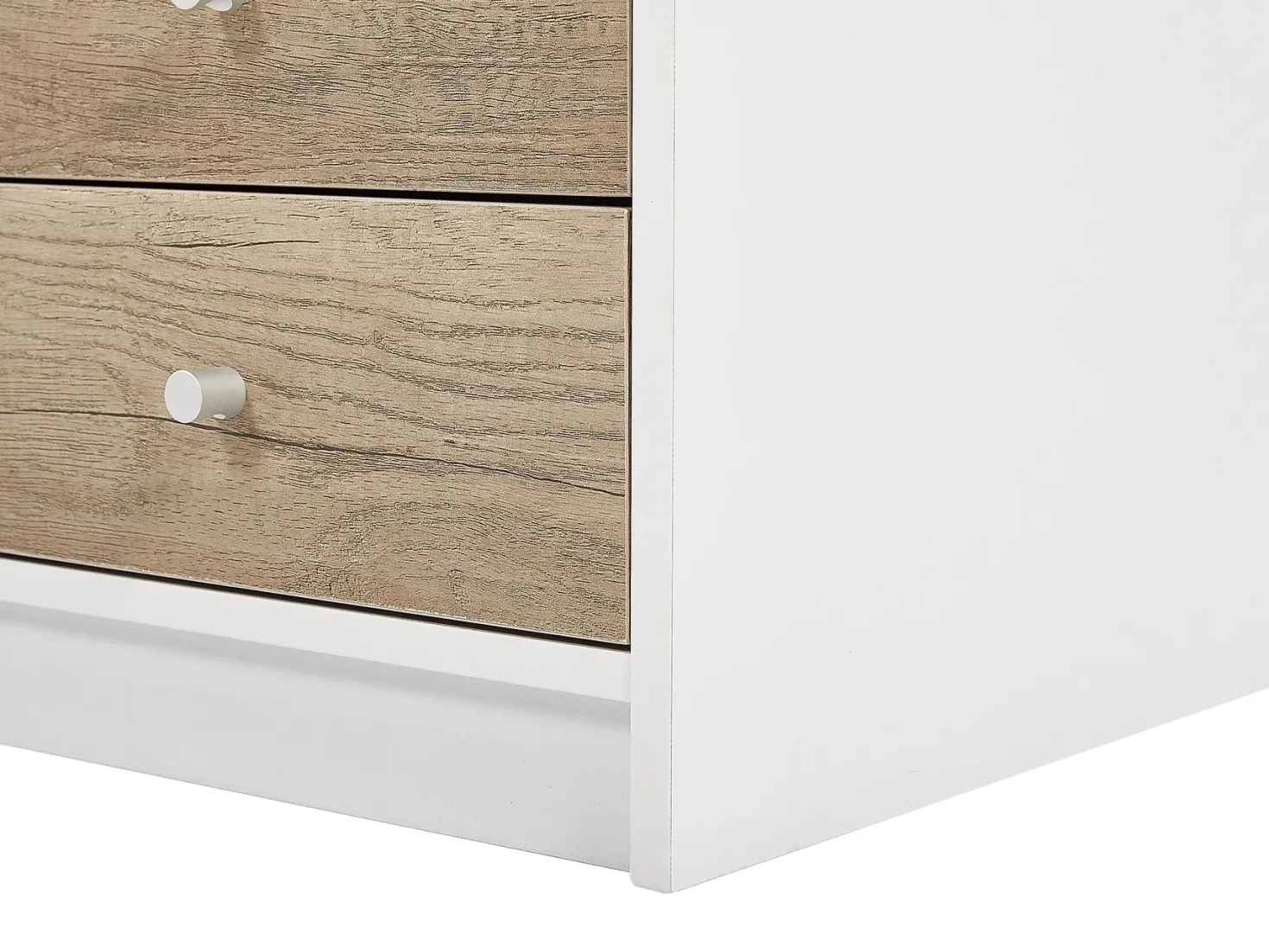 Skrivebord HEBER Brun/hvid 140 cm 60 cm med skuffer