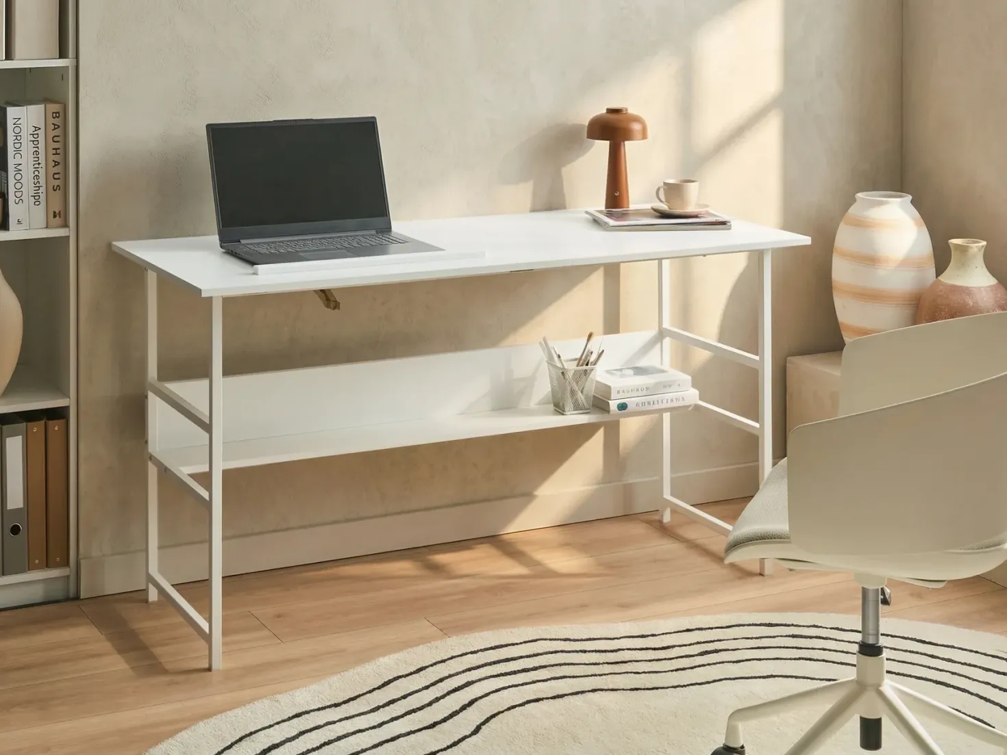 Skrivebord ORAN Hvid 140 cm 60 cm