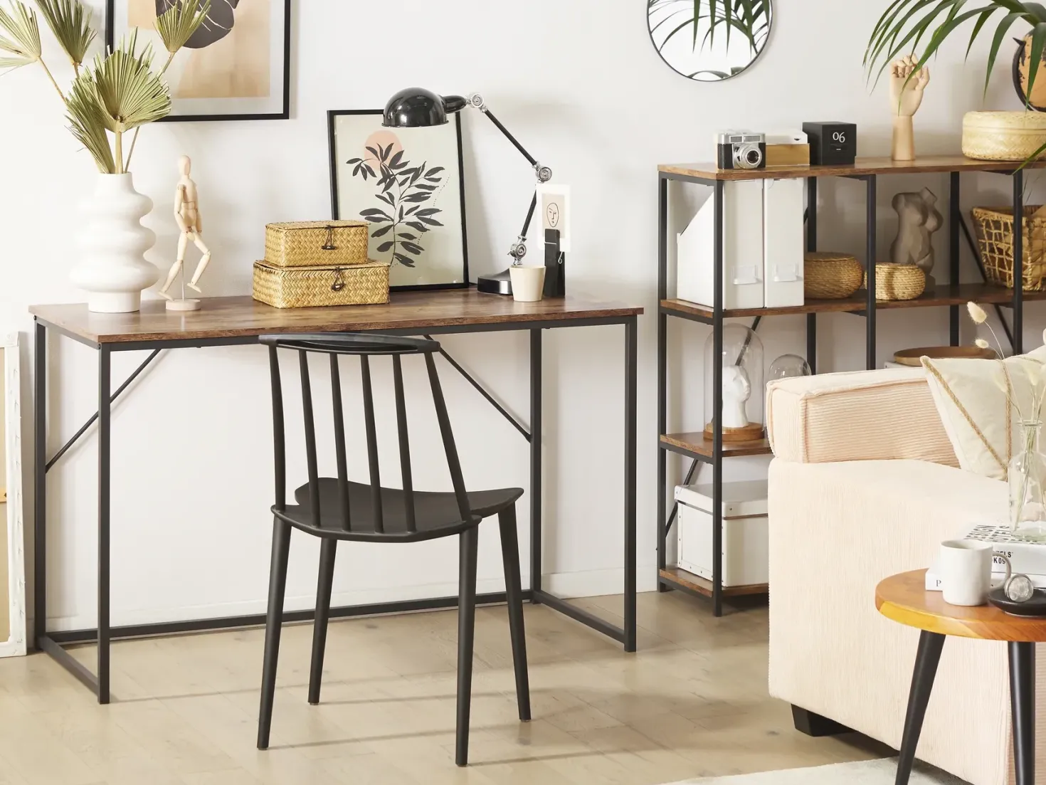 Skrivebord PEMBRO Mørkebrun 120 cm 55 cm